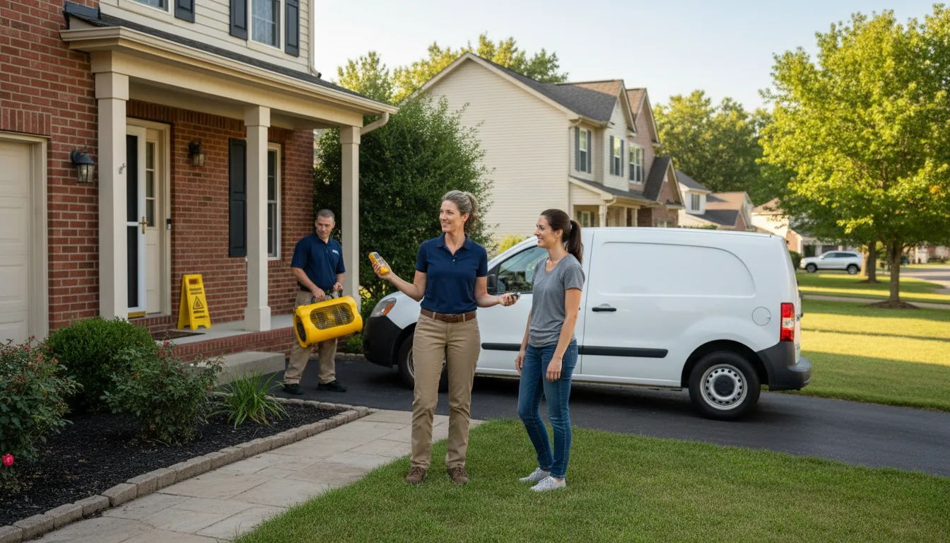 Residential water damage restoration in Bellefonte, PA